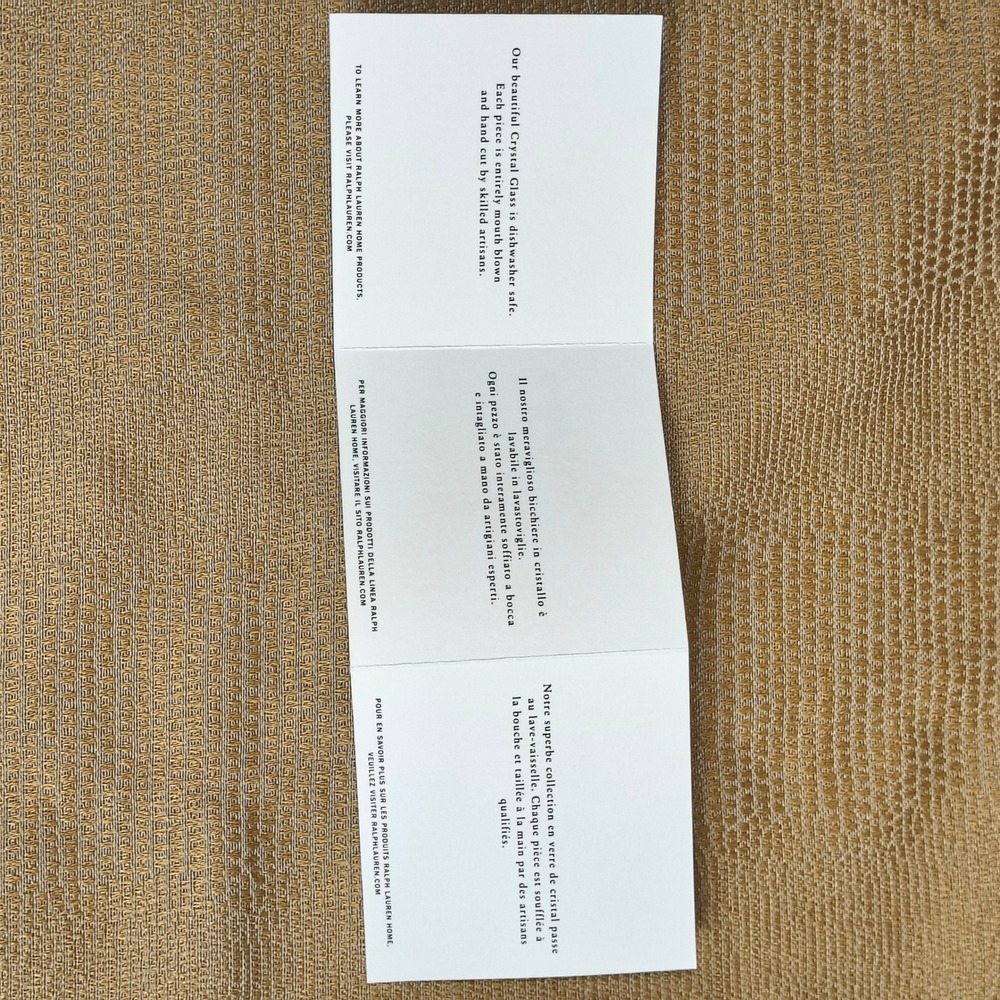 Ralph Lauren Hudson Plaid Crystal Decanter Carafe & 2 Tumbler Glasses Gift Set - Picture 6 of 16